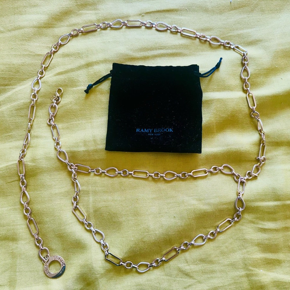 Ramy Brook Kellie Elegant Gold Chain Belt